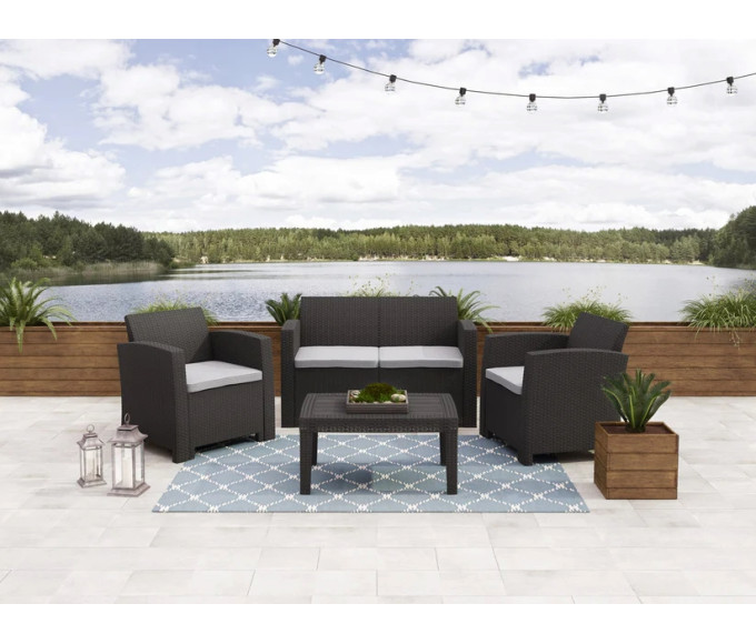 Tyson 4 piece Patio Set Condo Size